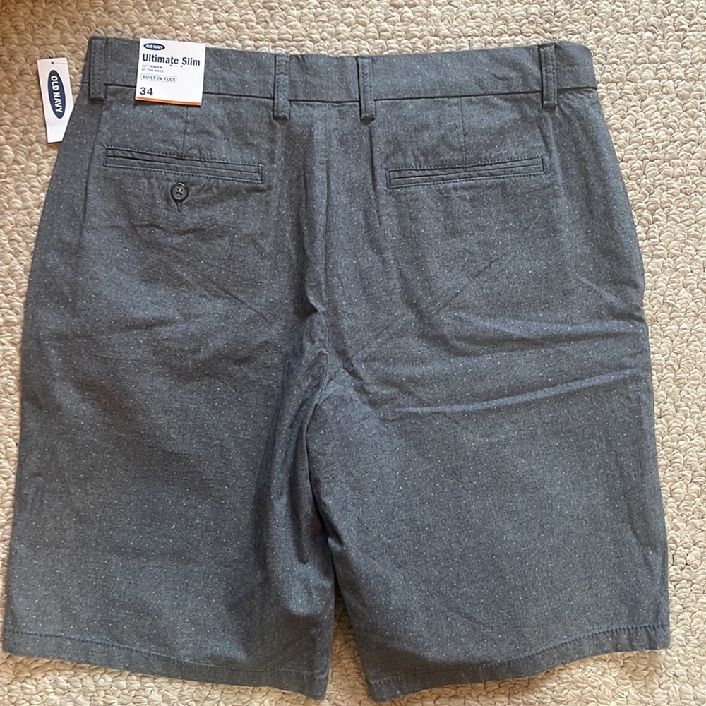 OLD NAVY NWT Mens dressy casual shorts, Gray, size 34 - Picture 2 of 5